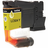 Brother Original Standard Yield Inkjet Ink Cartridge, Yellow, 500 Pages (BRTLC504YS) Each