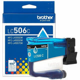 Brother Original Standard Yield Inkjet Ink Cartridge, Cyan, 900 Pages (BRTLC506CS) Each