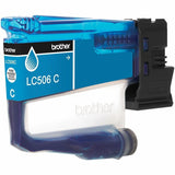 Brother Original Standard Yield Inkjet Ink Cartridge, Cyan, 900 Pages (BRTLC506CS) Each