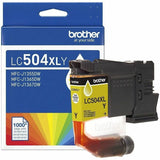 Brother LC504XLY Original High Yield Inkjet Ink Cartridge, Yellow, Single Pack, 1,000 pages (BRTLC504XLYS) Each