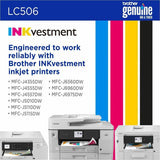 Brother LC506YS Original Standard Yield Inkjet Ink Cartridge, Yellow, 900 Pages (BRTLC506YS) Each