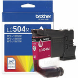 Brother Original Standard Yield Inkjet Ink Cartridge, Magenta, 500 pages (BRTLC504MS) Each