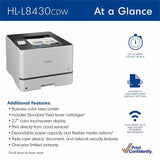 Brother HL-L8430CDW Wired/Wireless Laser Printer (BRTHLL8430CDW) Each