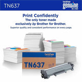 Brother TN637M Original Ultra High Yield Laser Toner Cartridge, Magenta, 10000 Pages (BRTTN637M) Each