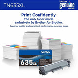 Brother TN-635XL Original High Yield Laser Toner Cartridge, 5500 pages, Black (BRTTN635XLBK) Each
