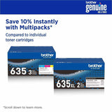 Brother TN635XLY Original High Yield Laser Toner Cartridge, Yellow, 4,500 pages (BRTTN635XLY) Each