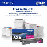 Brother TN635XLM Original High Yield Laser Toner Cartridge, 4500 Pages, Magenta (BRTTN635XLM) Each