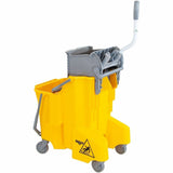 Unger Dual Compartment Mop Bucket, 8 gal, Yellow (UNGCOMBY) Each