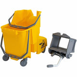Unger Dual Compartment Mop Bucket, 8 gal, Yellow (UNGCOMBY) Each