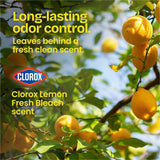 Glad Medium Drawstring Trash Bags with Clorox, Lemon Fresh Bleach, 8 gal, 26/Box, 6/Carton (CLO79316CT) Case of 600