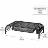 Mind Reader Monitor Stand and Organizer, 5.50" x 20" x 11.50", Black, Desktop, Metal Mesh, Rubber (EMSMESHMONSTA) Each
