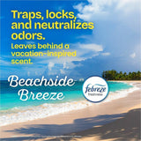 Glad OdorShield Drawstring Trash Bags, Febreze Beachside Breeze, 4 gal, 80/Box, 30/Carton (CLO79155CT) Case of 30
