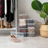 IRIS 6QT Non-Latching Box, External Dimensions: 14.3" x 8.3" x 4.9", Clear, 1.50 gal, Lid Closure (IRS100145) Each