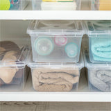 IRIS 6QT Non-Latching Box, External Dimensions: 14.3" x 8.3" x 4.9", Clear, 1.50 gal, Lid Closure (IRS100145) Each