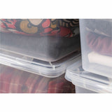 IRIS 6QT Non-Latching Box, External Dimensions: 14.3" x 8.3" x 4.9", Clear, 1.50 gal, Lid Closure (IRS100145) Each