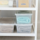 IRIS 6QT Non-Latching Box, External Dimensions: 14.3" x 8.3" x 4.9", Clear, 1.50 gal, Lid Closure (IRS100145) Each
