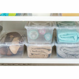 IRIS 6QT Non-Latching Box, External Dimensions: 14.3" x 8.3" x 4.9", Clear, 1.50 gal, Lid Closure (IRS100145) Each