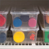 IRIS 6QT Non-Latching Box, External Dimensions: 14.3" x 8.3" x 4.9", Clear, 1.50 gal, Lid Closure (IRS100145) Each