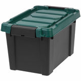 Remington 20QT Store-It-All Tote, Internal Dimensions: 13.75" x 8.50" x 9.50", Black, Green, 5 gal (IRS296070) Each