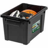 Remington 20QT Store-It-All Tote, Internal Dimensions: 13.75" x 8.50" x 9.50", Black, Green, 5 gal (IRS296070) Each