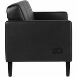 Lorell Clarke Series Sofa with Antimicrobial Upholstery and Power, 77.3" x 29.8" x 31" Overall Dimension (LLR86950) Each