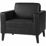 Lorell Clarke Series Club Chair with Antimicrobial Upholstery and Power, Black (LLR86952) Each