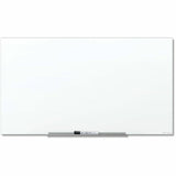 Quartet InvisaMount Anti-Glare Dry-Erase Board, 72" (6 ft) Width x 48" (4 ft) Height, White Glass Surface, Magnetic (QRTQ17147F02IMW) Each