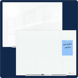 Quartet InvisaMount Anti-Glare Dry-Erase Board, 96" (8 ft) Width x 48" (4 ft) Height, White Glass Surface, Magnetic (QRTQ19648F03IMW) Each