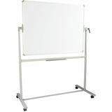 Quartet Nano-Clean 2-Sided Magnetic DryErase Easel, 48" (4 ft) Width x 36" (3 ft) Height, White Surface, Silver Frame (QRT284836A01R) Each