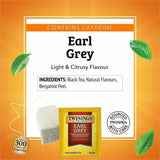 Twinings Original Organic Earl Grey Tea Black Tea, 20/Box (TWGF05326) Box of 20