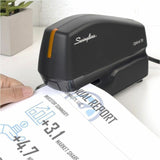 Swingline Optima 30 Electric Stapler, 23/0.24", Black, Staples Upto 30 Sheet, Full Strip, Staple Size:, Plastic (SWI42150) Each