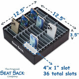 Seat Sack Classroom Cell Phone Organizer Tray, 3.50" x 12.50" x 4.90", Black, 36, Desk (SSKPB036) Each