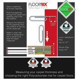 Floortex Cleartex Unomat Chair Mat, Clear, Hard Floor, Commercial, Low Pile, Carpet, Chair (FLRNRCMFLPD0004) Each