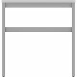Lorell Table Base, Powder Coated H-shaped, Silver Base, 28.50" Height x 71.60" Width x 29.10" Depth (LLR16284) Each