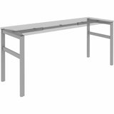 Lorell Table Base, Powder Coated H-shaped, Silver Base, 28.50" Height x 71.60" Width x 23.20" Depth (LLR16283) Each