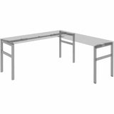 Lorell Table Base, Powder Coated H-shaped, Silver Base, 28.50" Height x 71.60" Width x 23.20" Depth (LLR16283) Each