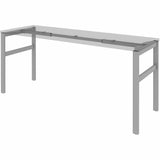 Lorell Table Base, Powder Coated H-shaped, Silver Base, 28.50" Height x 71.60" Width x 23.20" Depth (LLR16283) Each