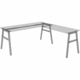 Lorell Table Base, Powder Coated A-shaped, Silver Base, 28.50" Height x 71.60" Width x 29.10" Depth (LLR16290) Each