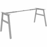 Lorell Table Base, Powder Coated A-shaped, Silver Base, 28.50" Height x 71.60" Width x 29.10" Depth (LLR16290) Each