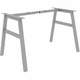Lorell Table Base, Powder Coated A-shaped, Silver Base, 28.50" Height x 71.60" Width x 29.10" Depth (LLR16290) Each