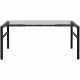 Lorell Table Base, Powder Coated H-shaped, Black Base, 28.50" Height x 71.60" Width x 29.10" Depth (LLR16281) Each