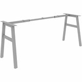Lorell Table Base, Powder Coated A-shaped, Silver Base, 28.50" Height x 71.60" Width x 23.20" Depth (LLR16289) Each