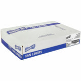 Genuine Joe Linear Low Density Can Liners, 24" Length x 32" Width x 0.35 mil (9 Micron), Clear, 500/Carton (GJO24320) Case of 500