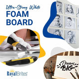 Geographics Royal Brites Foam Poster Board, 20" x 30" x 180 mil Thickness, White, 10/Carton (GEO26831) Case of 10