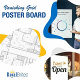 Geographics Royal Brites Gridboard Poster Board, 22" x 28", White, 24/Carton (GEO72709F) Case of 24