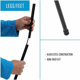 Lorell Presentation Easel, 20 lb Load Capacity, Aluminum, Steel, Metal, Black (LLR43027) Each
