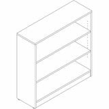 Lorell Sturdy 3-Shelf Bookcase, Modern Elm (LLR66340) Each