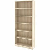 Lorell Sturdy 6-Shelf Bookcase, Modern Elm (LLR66344) Each