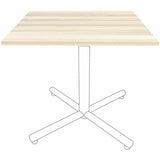 Lorell Essentials Hospitality/Conference 36" Square Table Top, Modern Elm (LLR66365) Each