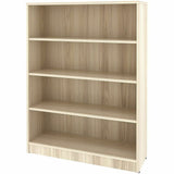 Lorell Sturdy 4-Shelf Bookcase, Modern Elm (LLR66341) Each